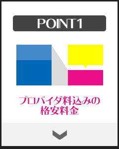 プロバイダ料込みの格安料金